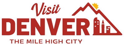 Logo says Visit Denver, the Mile High City