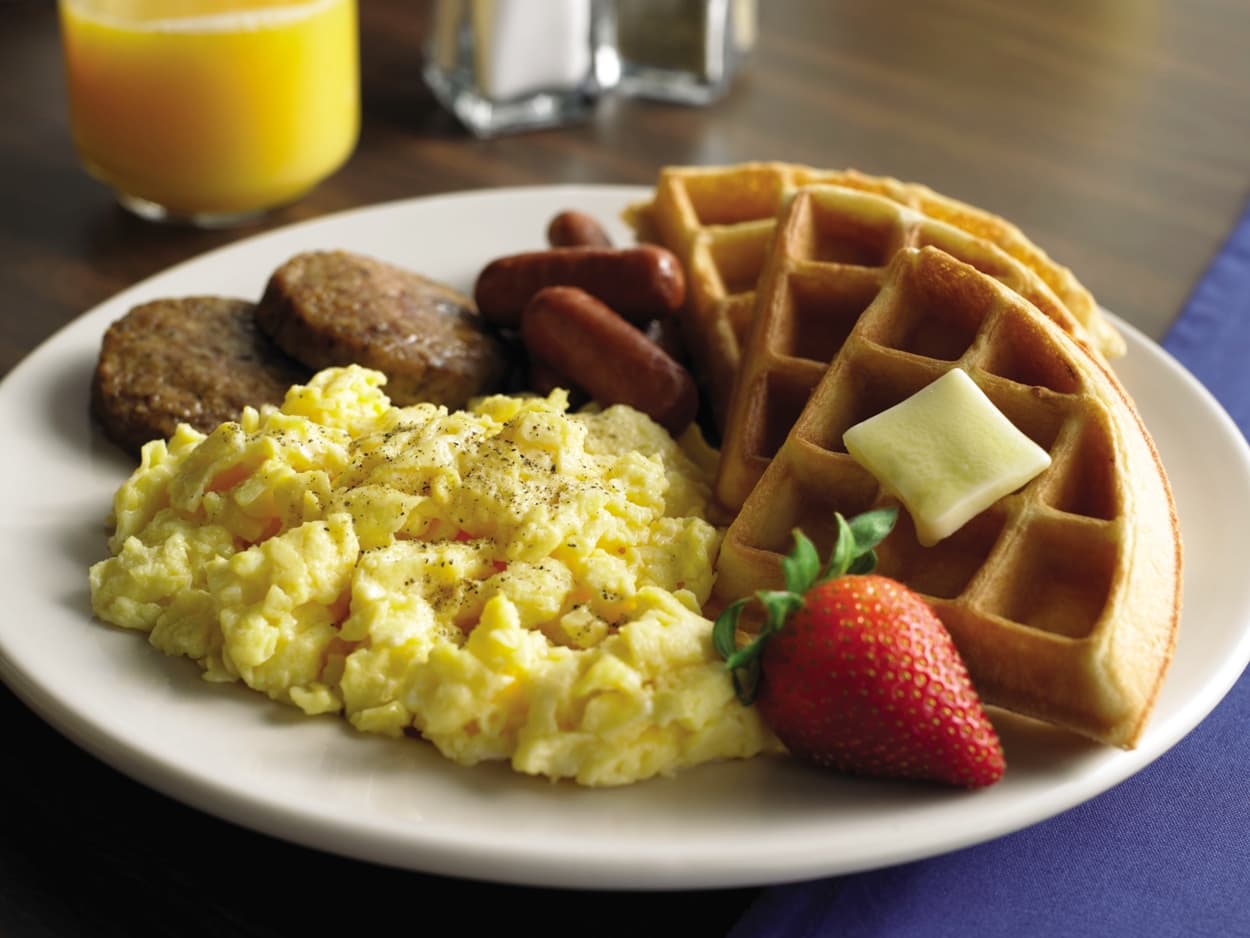 start your morning off right with a hot breakfast on us! photo 3