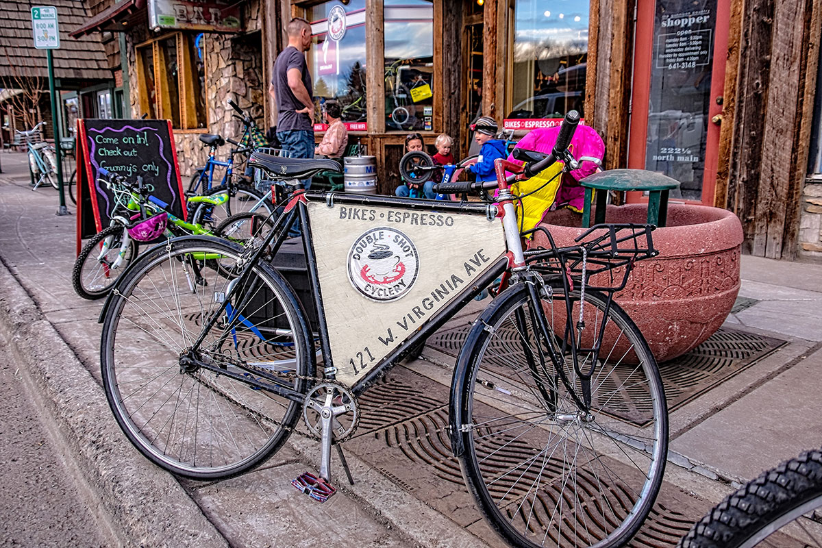 A bicycle out of Double Shot Cyclery