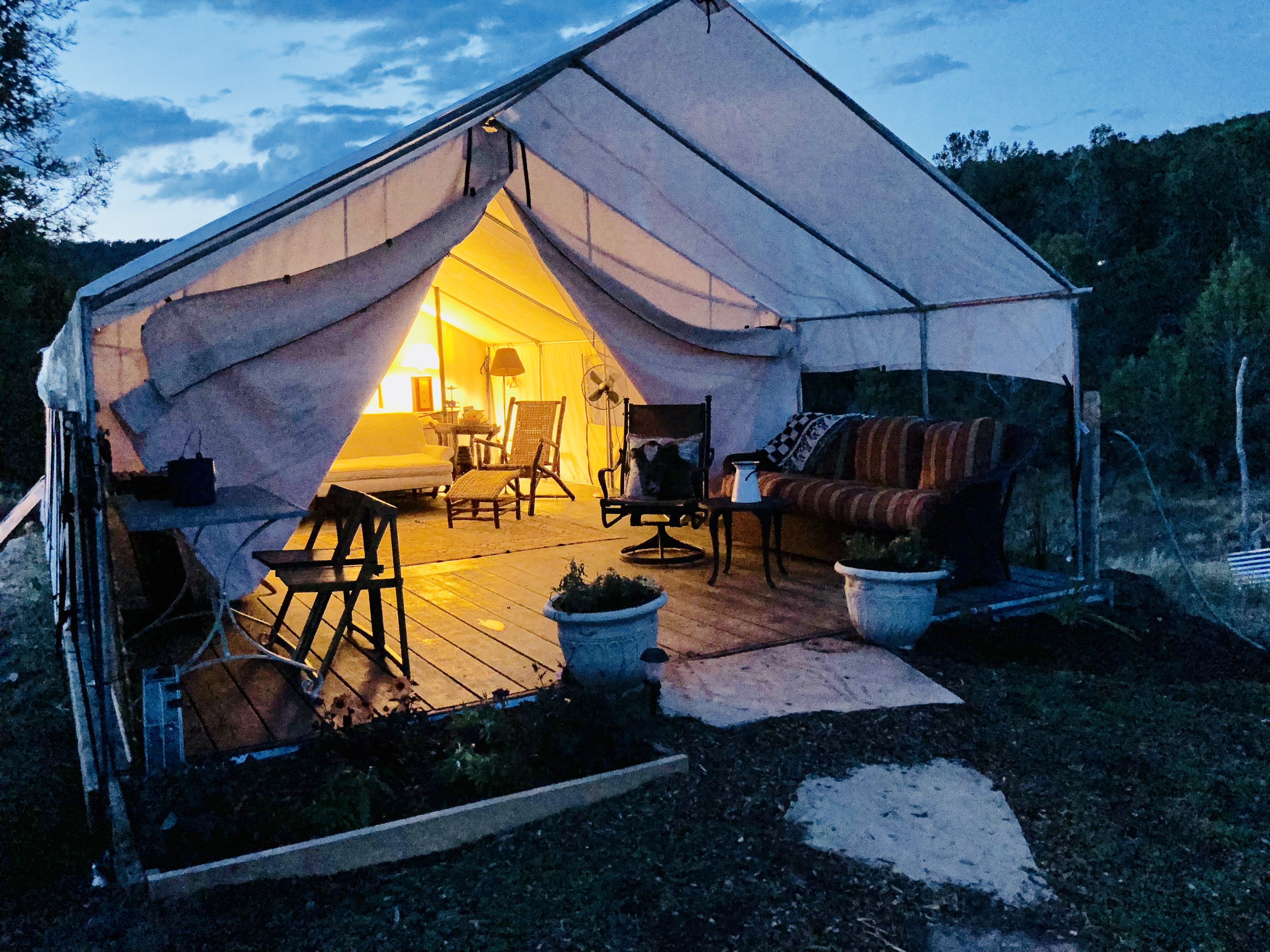 enjoy glamping on our ranch photo