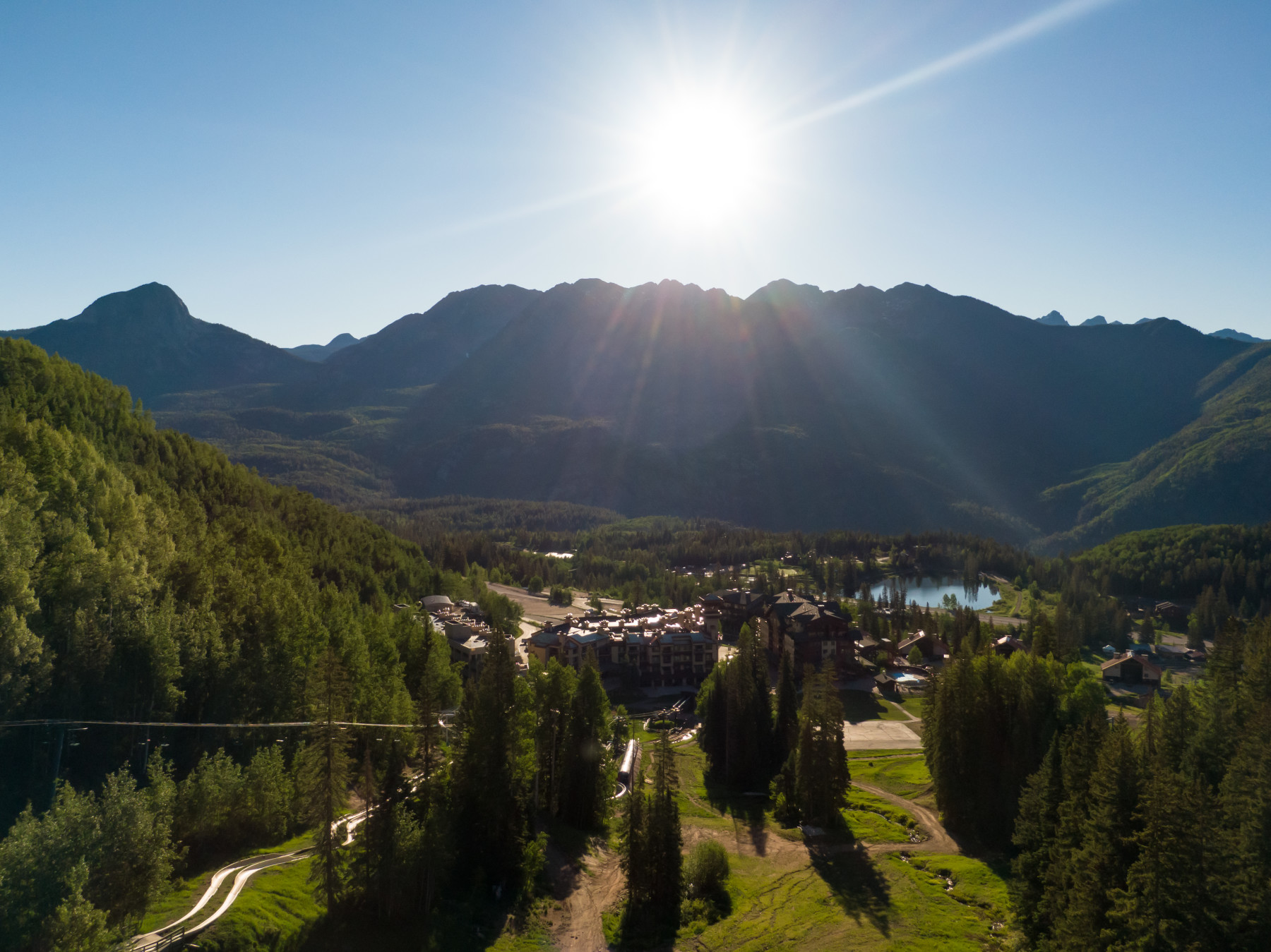 drone captures sunrise over needles range photo 12