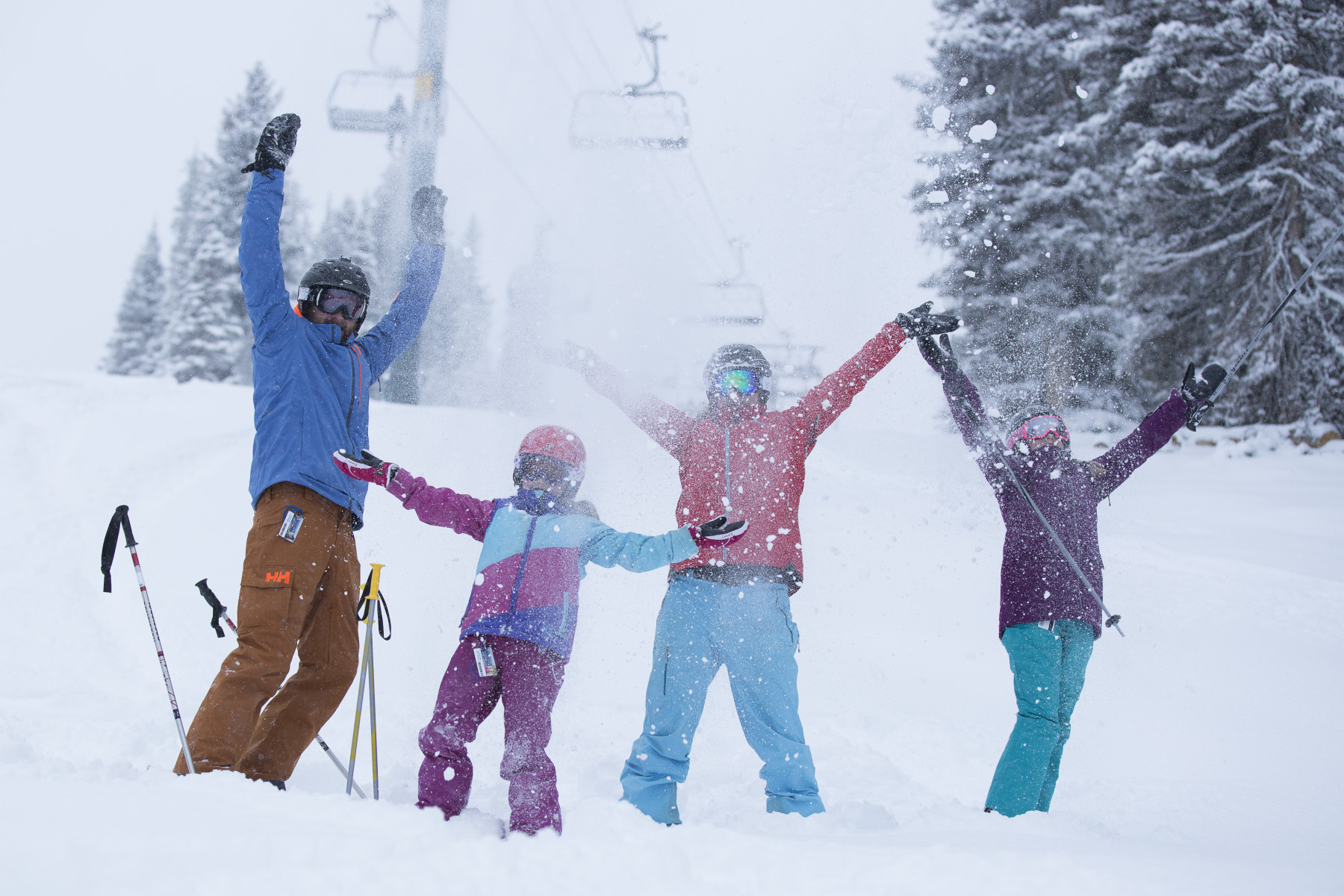 family powder day on the mountian! photo 10